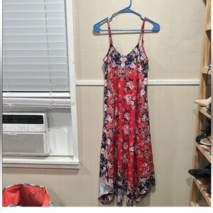❤️3 for$10❤️ Mudd Red and Black Floral Maxi Dress